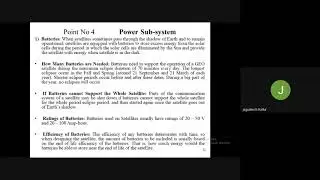 POINT 3-power subsystems,communication subsystem
