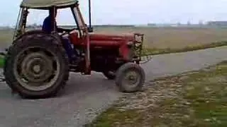 Massey Ferguson 65 with Cambridge rolls