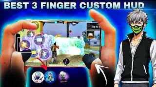 WORLD'S 🌎 BEST 3 FINGER 🇧🇷 CUSTOM HUD CODE | BEST FREESTYLE 🇮🇳 CUSTOM HUD CODE ☠️ IN FREE FIRE