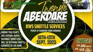 KWS will Be showcasing during the Central Kenya National Show nyeri 10th-13th September. 