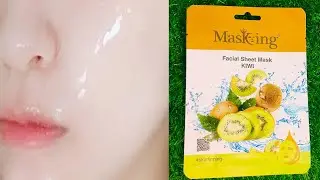 Facial sheet mask kiwi review | Facial sheet mask | Kiwi sheet mask #skinfirming#facial
