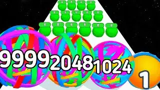 Flexy Runner vs 2048 Run 3D - All Level Satisfying Mobile Game (Freeplay, Max Level)