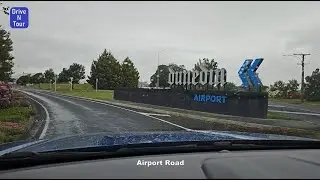 Drive to Dunedin International Airport from SH1, New Zealand