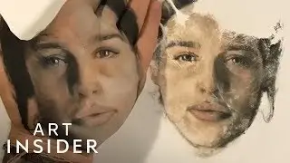 Artist Uses His Handprint To Create Amazing Portraits