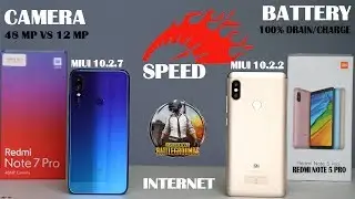 |After Update|Redmi Note 5 pro vs Redmi Note 7 Pro #Camera#speed#battery#100%#internet