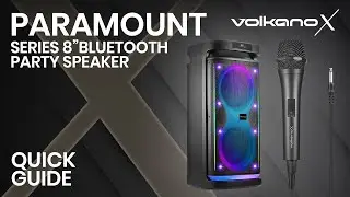 Bluetooth Party Speaker | Paramount 8&rdquo; Series | VolkanoX