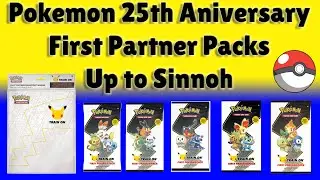Opening First Partner Packs - Galar to Sinnoh - Pokemon 25th Anniversary