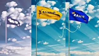 Flag par name wala video kaise banaye | Flag Name Art Video Editing | Reels trending name art video