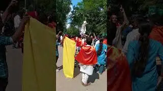 ABVP ललितपुर द्वारा पुलिस के खिलाफ विरोध प्रदर्शन... #lalitpur #police #hastag