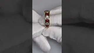 Mens Ruby and Diamond Statement Ring