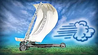 LEGO Sailboat on Wheels - ONLY WIND POWER!