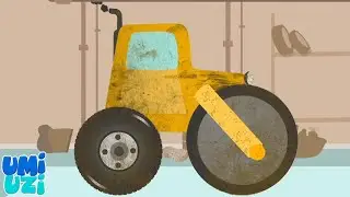 Road Roller + More Car Wash Videos, Animated Vehicles Cartoon for Kids