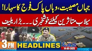 Flood Relief Champions: Pakistan Army In Action | 3pm News Headlines - 14 Sep 2025 - City 42