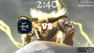 MHRise: Sunbreak | Furious Rajang | 2:40 | TA Rules - Bow