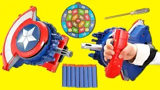 Captain America Strikeshot Shield Role | Toy Gun | Marvel Avengers