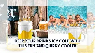 Large Inflatable Beer Mug Drink Cooler