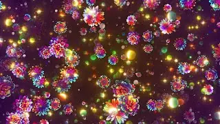 4K Screensaver | Colorful Fantasy Blooms &ndash; Psychedelic VJ Loop (No Sound)