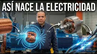 Así Se Genera la Electricidad: Estator, Rotor, Bobinas y Ley de Faraday Explicados