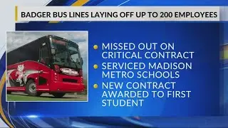 One of Wisconsin's prominent bus companies laying off workers after missing out on crucial contract