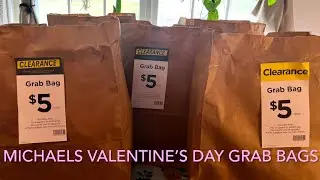 Michaels Grab Bags | Valentine&rsquo;s Day Clearance Grab Bags #michaelsgrabbags #michaelsclearance #haul