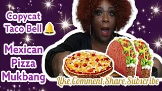 Copycat Taco Bell Mexican Pizza/Supreme Beef Takis Fuego Tacos Mukbang  @TacoBell