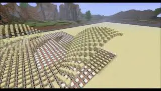 Minecraft Pistons sand Wave | Satisfying Video | Satifying Sand Wave | Credit MINECRAFTdotNET