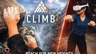 I fell three times before summit| Mountain climbing VR Meta quest 3