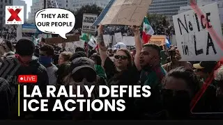 Anti ICE Protest LA Live:  Los Angeles protesters march against ICE and Venezuela operations