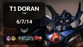 T1 Doran Aatrox vs Sion TOP - KR CHALLENGER Patch 15.5