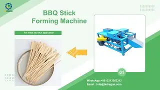 Bamboo Skewer and BBQ Stick Making Machine for Meat and Fruit
