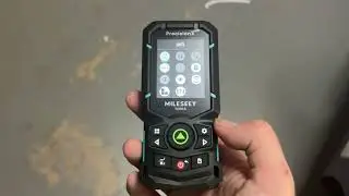 Лазерный дальномер MILESEEY S50 с зеленым лучом, измерение расстояния до 400 футов, P2P, боковое ...