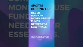 Sports Betting Tip Template #sportsbetting #bankrollmanagement