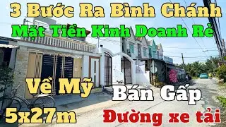 Anh Thanh Về Mỹ Bán Gấp Nhà Mặt Tiền Kinh Doanh Rẻ Ngỡ Ngàng 5x27m Đã Hoàn Công Ngay Chợ Bình Chánh