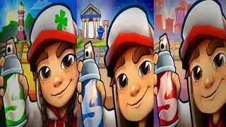 Subway surfers Hollywood 🆚 Subway surfers Greece🆚 Subway surfers planted comparison video day 2