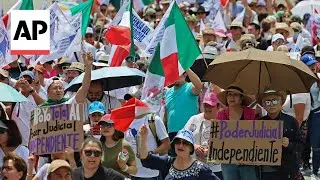 Thousands protest in Mexico against judiciary overhaul proposed by president