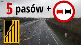 Zakaz wyprzedzania na pięciu pasach i inne błędy na S2 – Południowej Obwodnicy Warszawy.