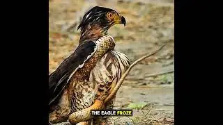 Eagle Attacks Snake&hellip; But the Snake Strikes Back Hard #shorts #short