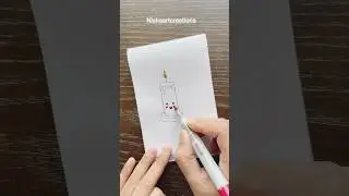 Cute candle 🕯️ drawing #shorts #ytshorts #trending #viral #drawing