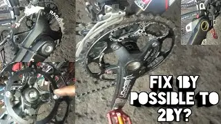 Crankset 1by Design Convert to 2by (DIY) Turorial