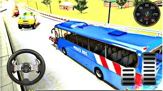 Police Bus Shooting - Police Plane Prison Transport Offroad US Police Transporter Bus Driving Sim 20
