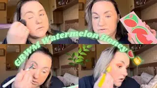 Autumn GRWM Using I Heart Revolution Tasty Watermelon and Honey Palettes 🍉🍯