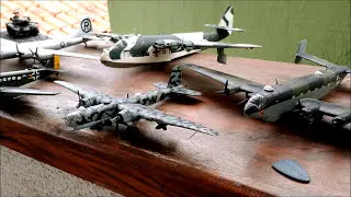 Coleção de aviões e munições da segunda Guerra