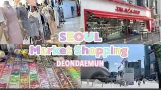 🇰🇷🧵東大門市場でショッピング/アクセサリー市場/マスクショップ/夏服/東大門の今💸동대문시장에서 쇼핑하는 일본인 브이로그🧂🥖