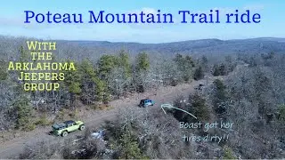 Poteau Mountain Trail ride with Arklahoma Jeepers, Jeep 392, JT