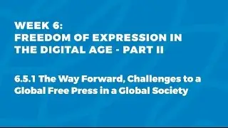 MOOC FOE1x | 6.5.1 Lee C. Bollinger: The Way Forward