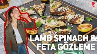 Lamb, Spinach, and Feta G&ouml;zleme on the Weber Slate Griddle