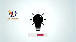 Drawing Bulb Light Lamp Vector Icon | We Drawing - We Drawing Channel