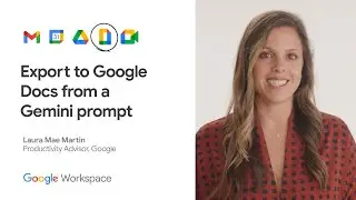 How to export to Google Docs from a Gemini prompt