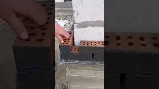 Идеальная кладка облицовочного кирпича🧐