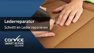 Katastrophe Messerschnitt im Ledersitz! Hier wird einfach und schnell repariert!